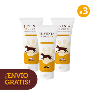 3x JUVENIA DOGS POMO DE 150GR