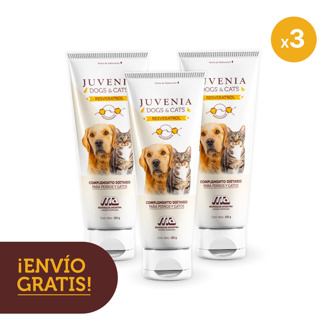 3x JUVENIA DOGS&CATS POMO DE 150GR